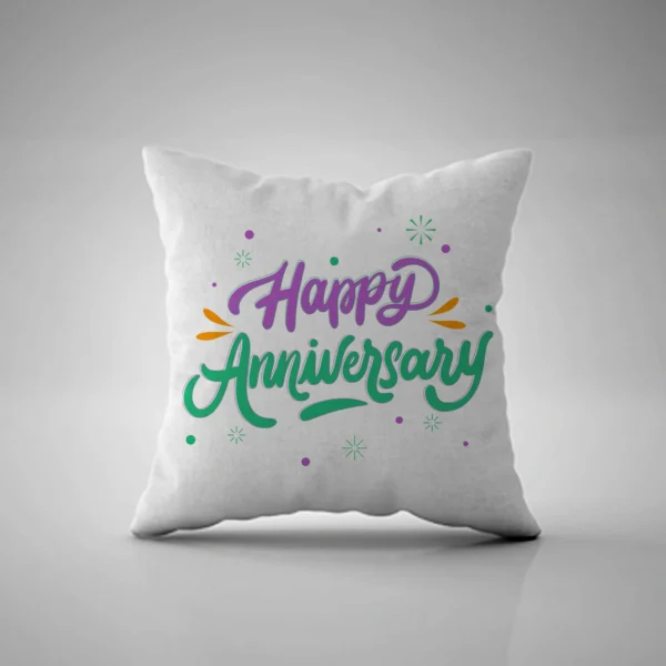 Happy Anniversary Pillow