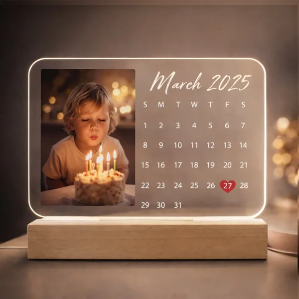Buy Personalized Calendar Acrylic Lamp in Pakistan