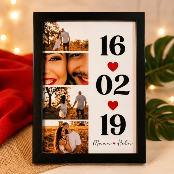 Couple Date Photo Frame