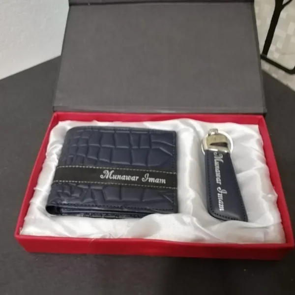 Custom Design Wallet & Keychain Set