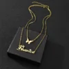 Custom Double Layered Butterfly Necklace