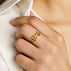 Custom Double Name Ring