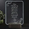 Custom Message Acrylic Lamp