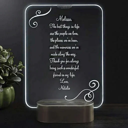 Custom Message Acrylic Lamp