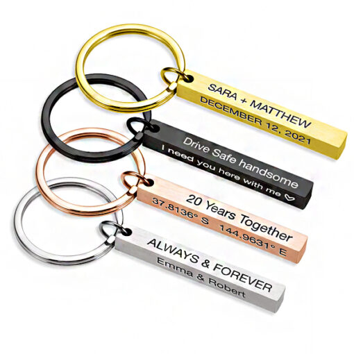 Customized 3D Bar Keychain