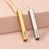 Customized 3D Bar Necklace
