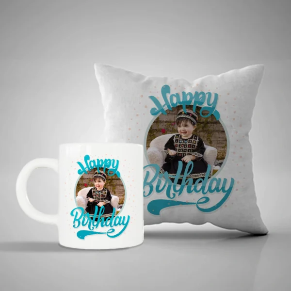 Customized Birthday Mug and Pillow 1