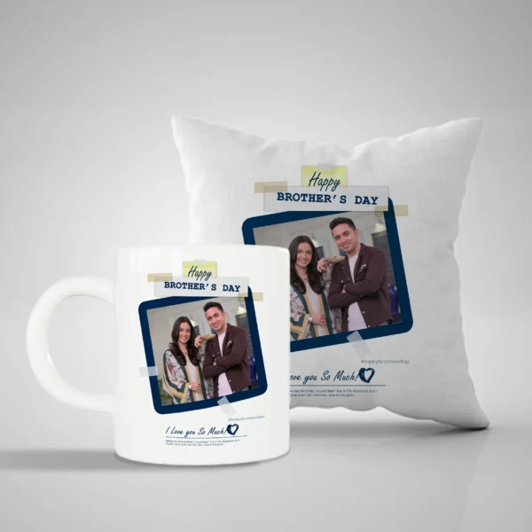 Customized Brothers Day Mug and Pillow