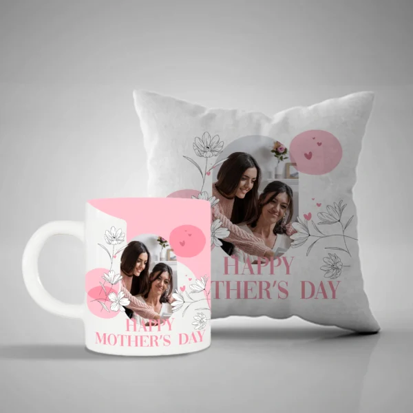 Customized Mother's Day Mug and Pillow