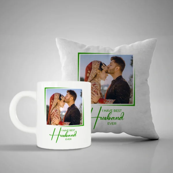 Customized Mug and Pillow for Husband