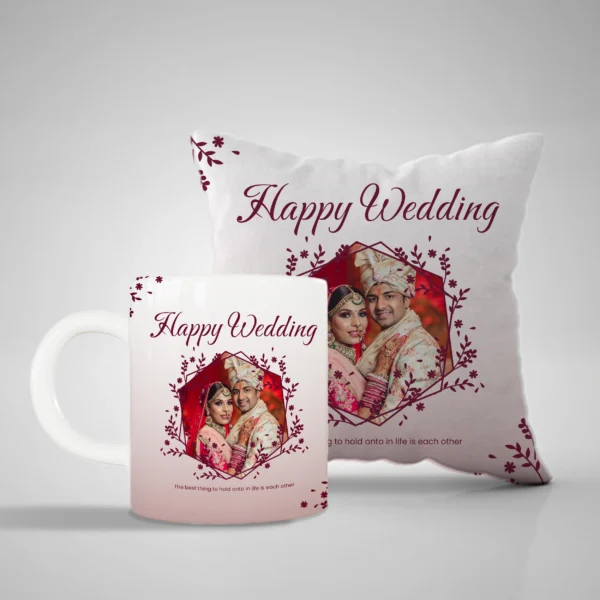 Customized Wedding Mug and Pillow
