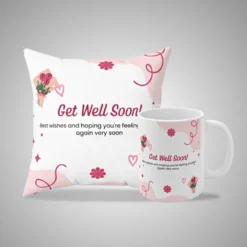 Get Well Soon Mug and Pillow