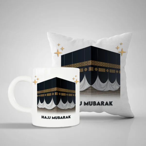 Hajj Mubarak Mug and Pillow