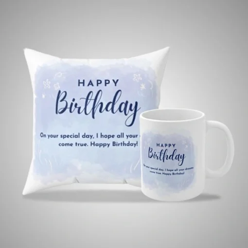 Happy Birthday Mug and Pillow 2