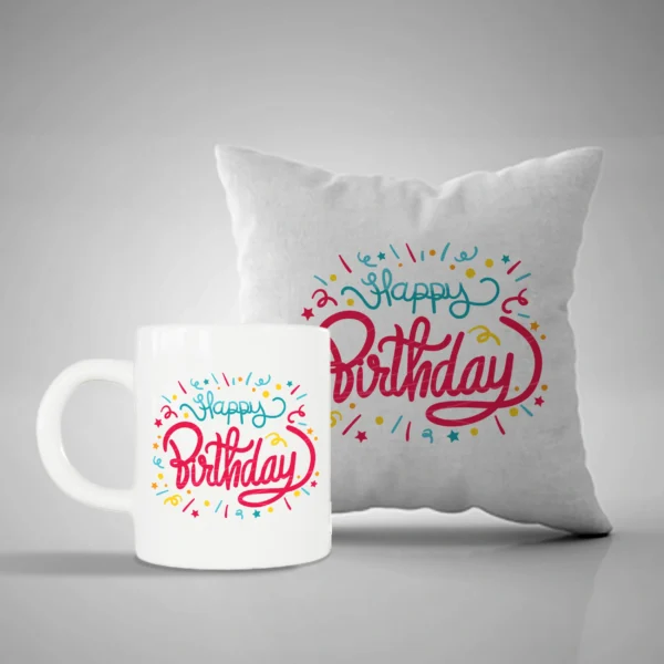 Happy Birthday Mug and Pillow