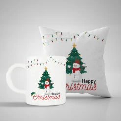 Happy Christmas Mug and Pillow