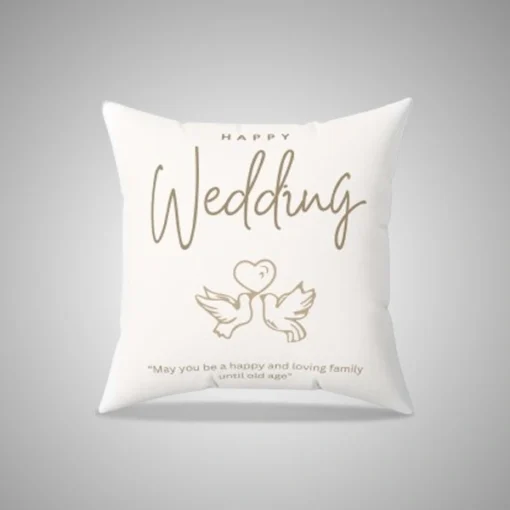 Happy Wedding Pillow 2