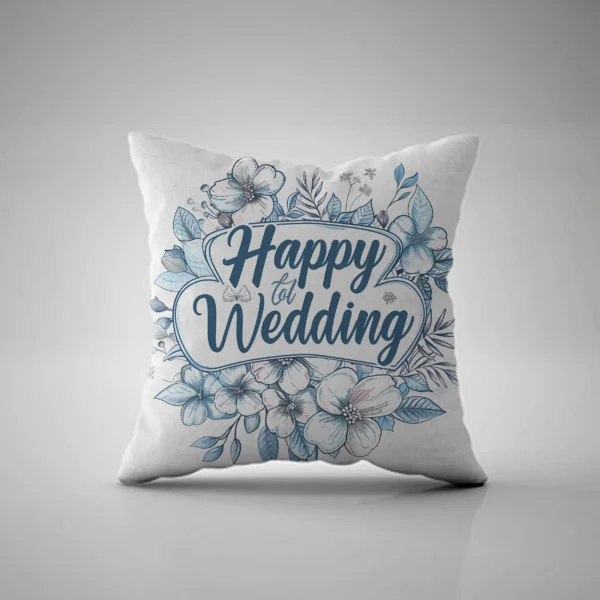 Happy Wedding Pillow