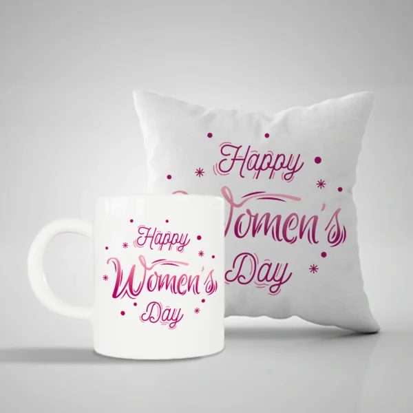 Happy Women's Day Mug and Pillow