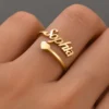 Heart Custom Name Ring