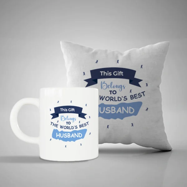 Mug and Pillow for Husband