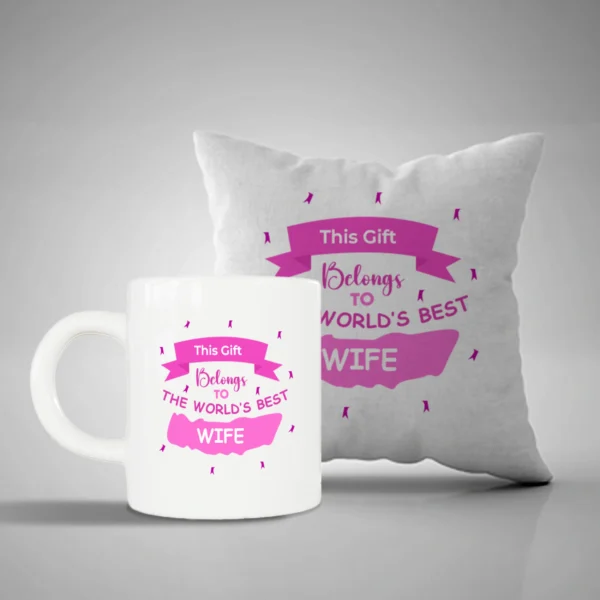 Mug and Pillow for Wife