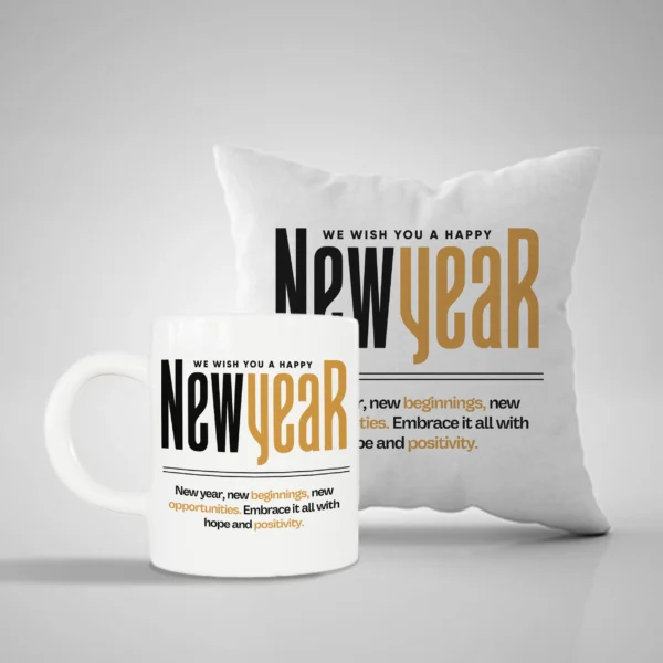 New Year Mug and Pillow 1
