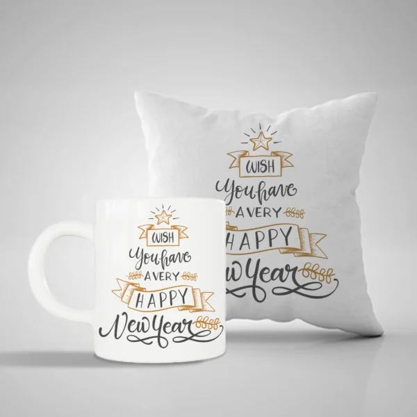 New Year Mug and Pillow