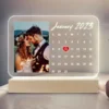 Personalized Calendar Acrylic Lamp