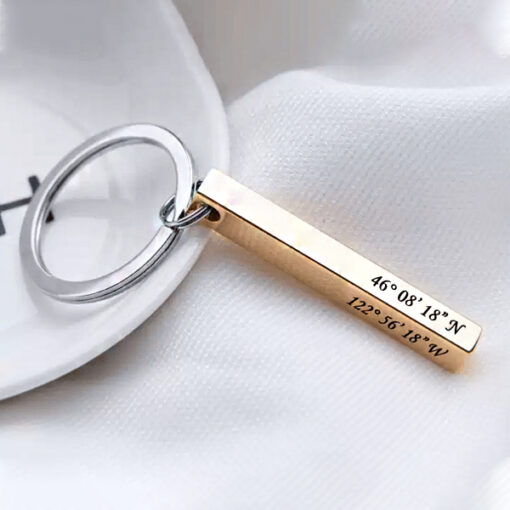 Personalized 3D Bar Keychain