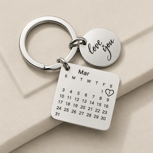 Personalized Calendar Keychain
