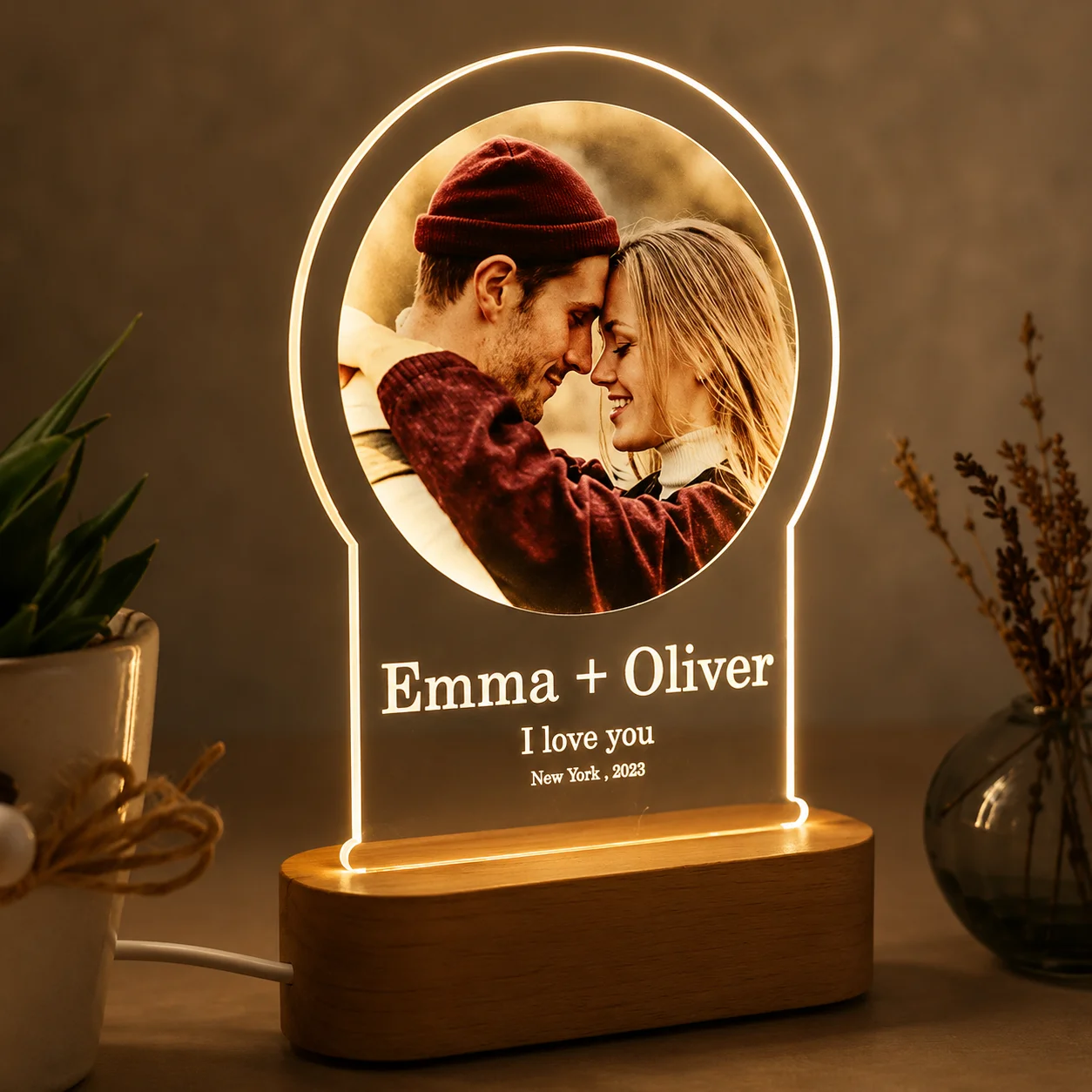 Personalized Couple Lamp
