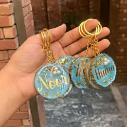 Personalized Resin Art Keychains