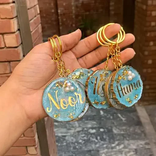 Personalized Resin Art Keychains