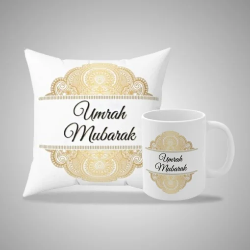 Umrah Mubarak Mug and Pillow 3