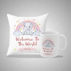 Welcome to the World Baby Mug and Pillow
