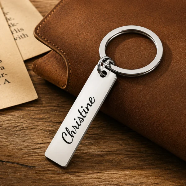 Custom Slim Metal Keychain