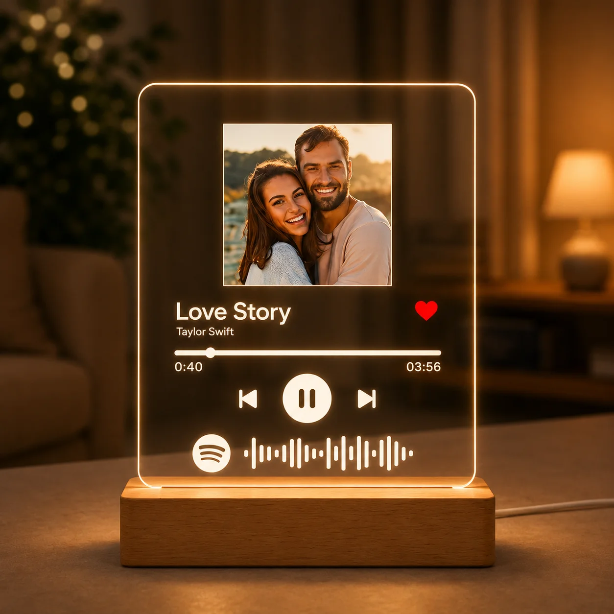 Custom Spotify LED Lamp