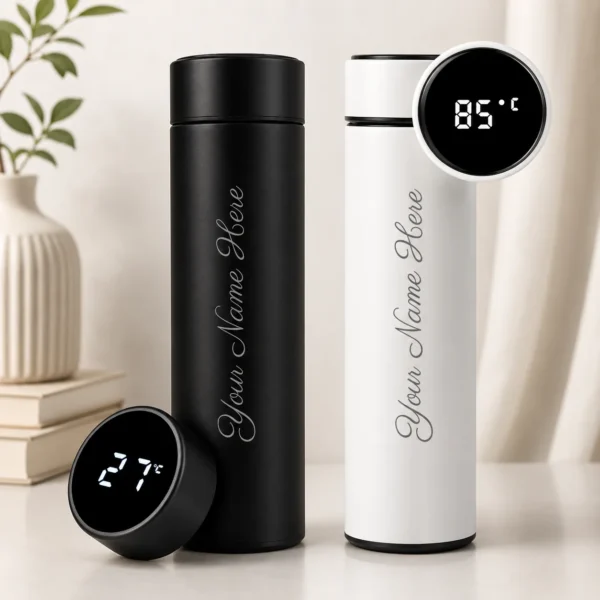 Custom Water Bottle with LED Temperature