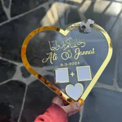 Customized Nikkah Thumb Board Frame