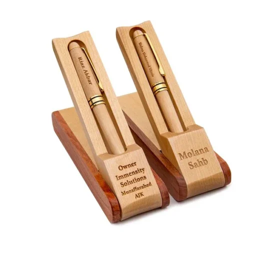 Customized Wooden Pens with Holder