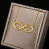 Infinity Heart Name Necklace