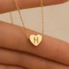 Mini Initial Heart Necklace