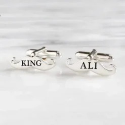Mustache Name Cufflink