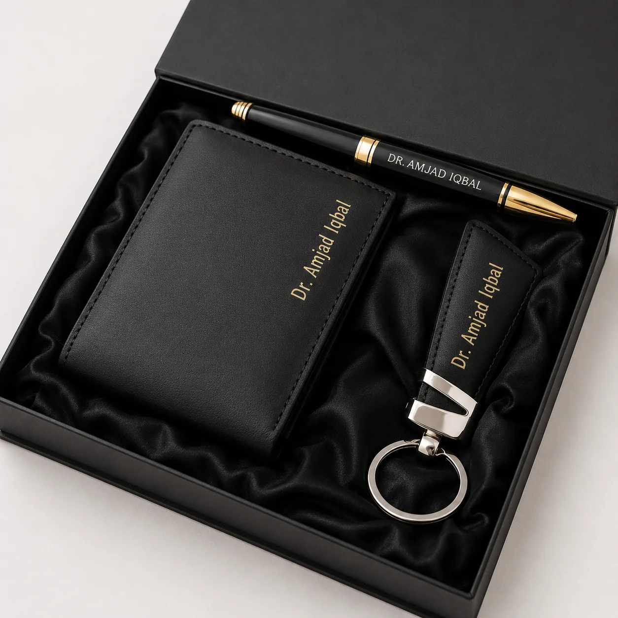 Name Wallet Keychain Pen Set