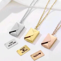 Personalized Envelope Locket Colors