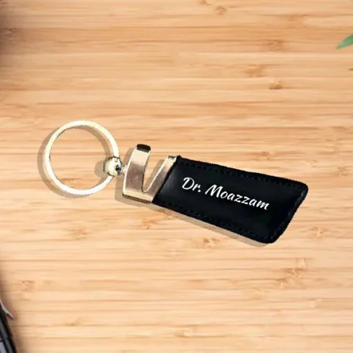 Personalized Leather Keychain