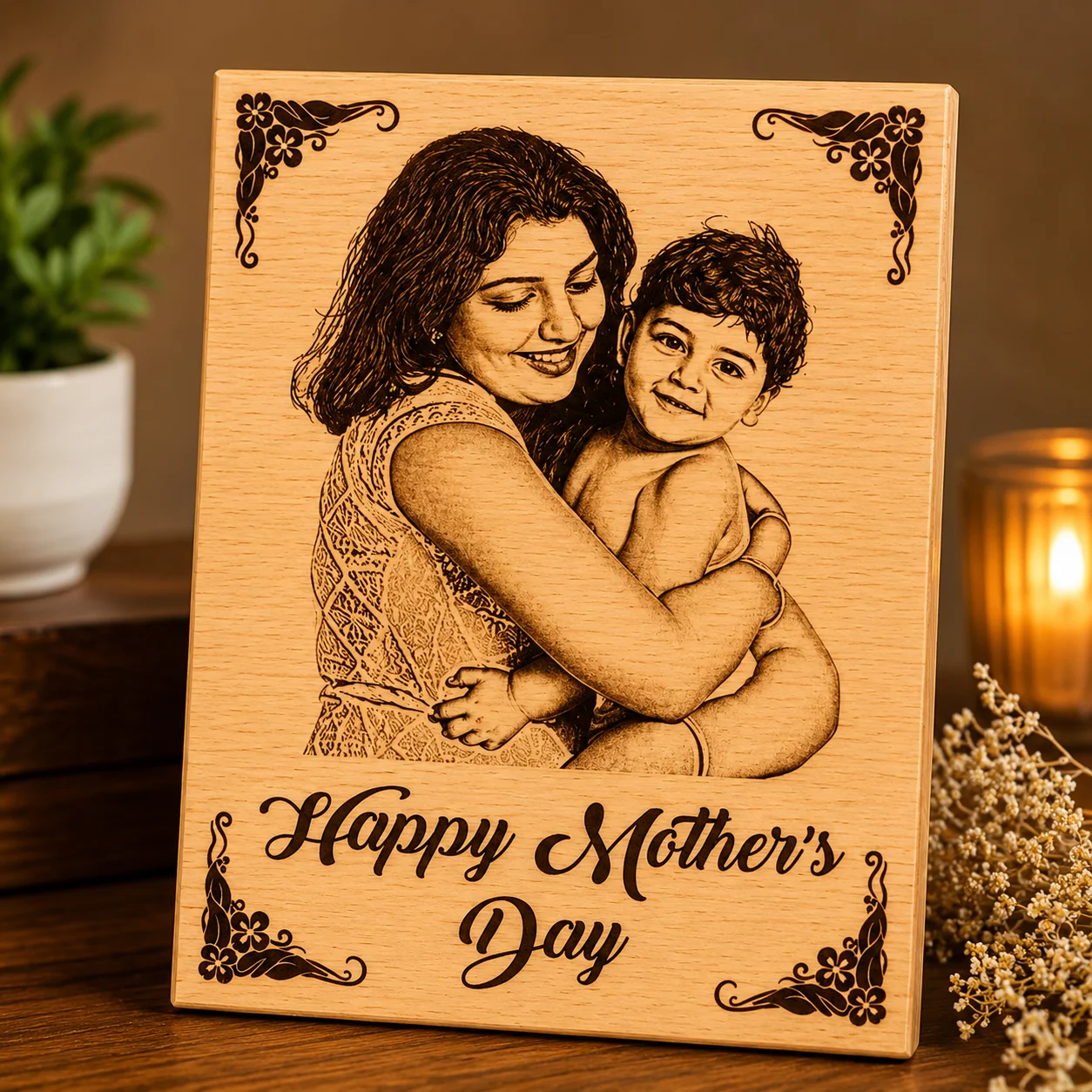 Personalized Vertical Wooden Frame