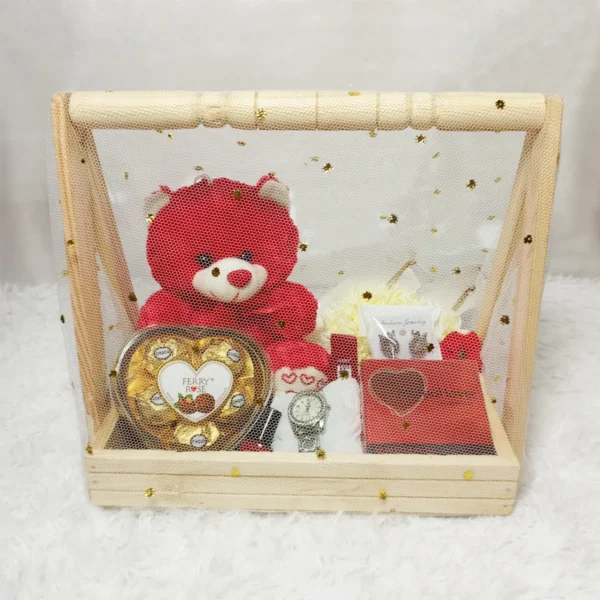 Romantic Elegance Basket with Packaging