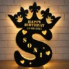 Wooden LED Letter Lights with Name